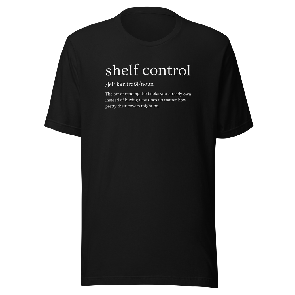 shelf control noun (Books) Unisex t-shirt