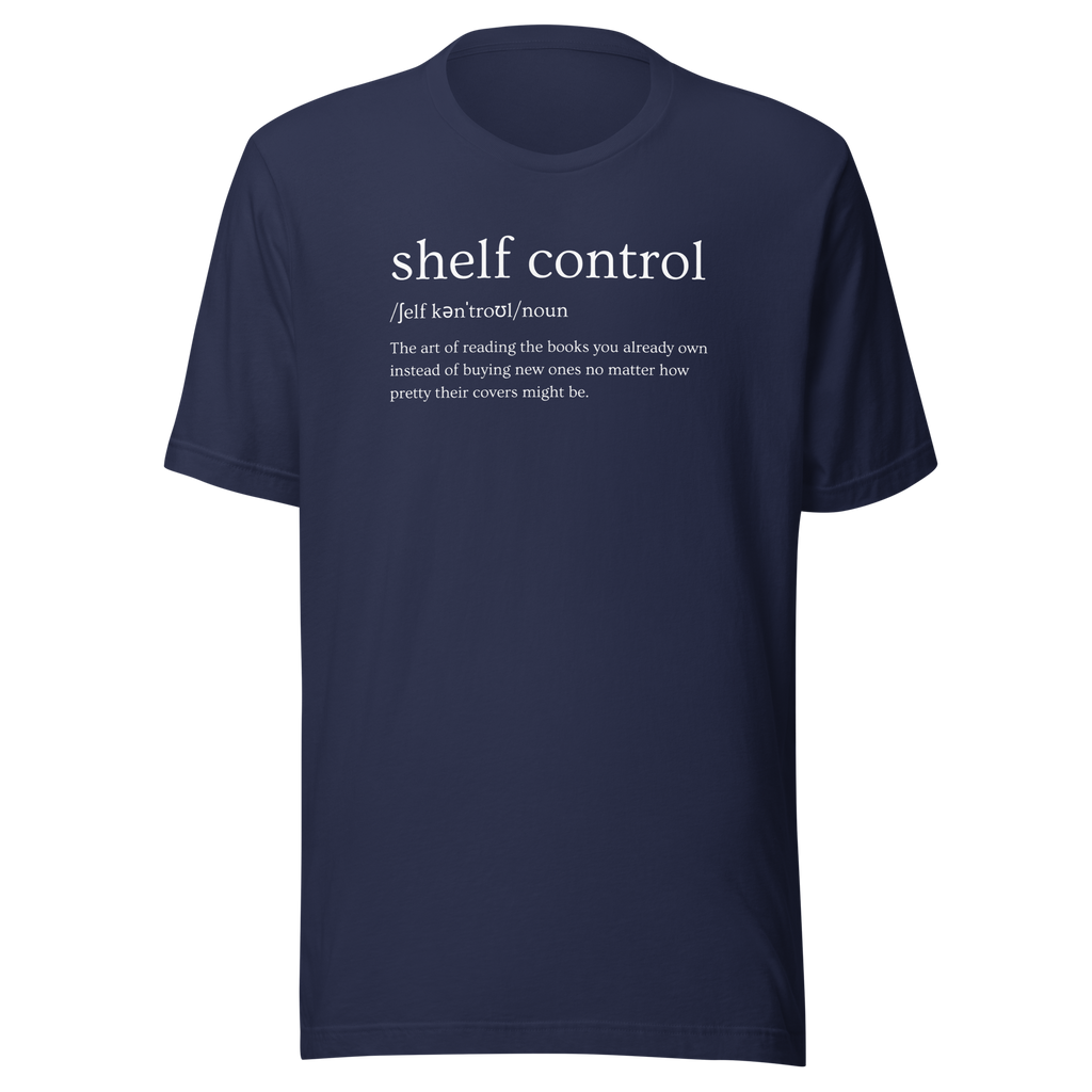 shelf control noun (Books) Unisex t-shirt