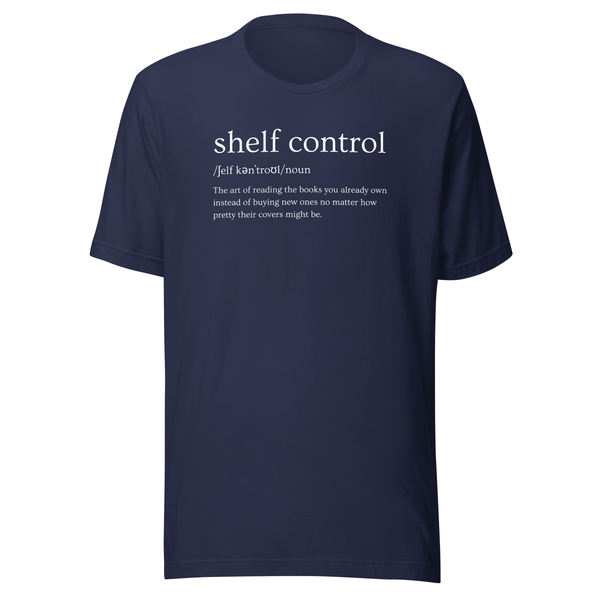 shelf control noun (Books) Unisex t-shirt