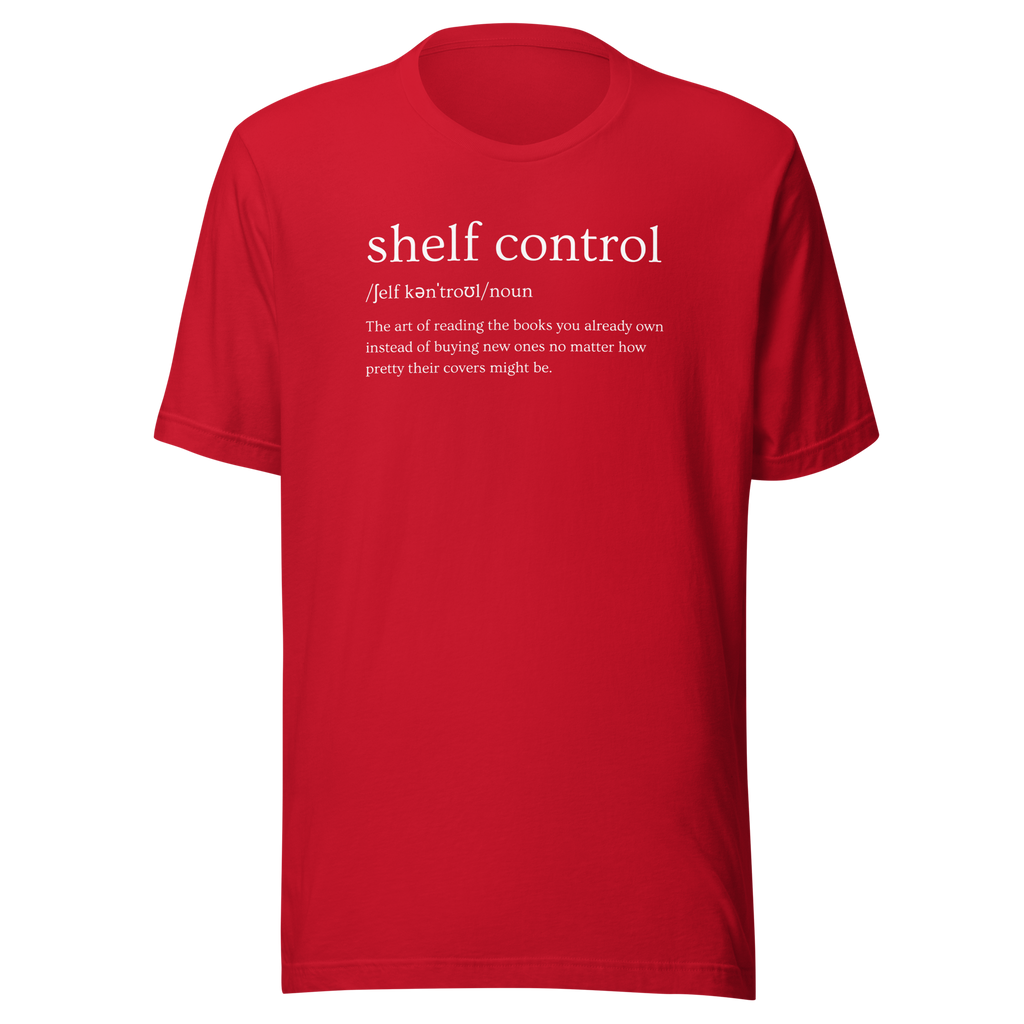 shelf control noun (Books) Unisex t-shirt